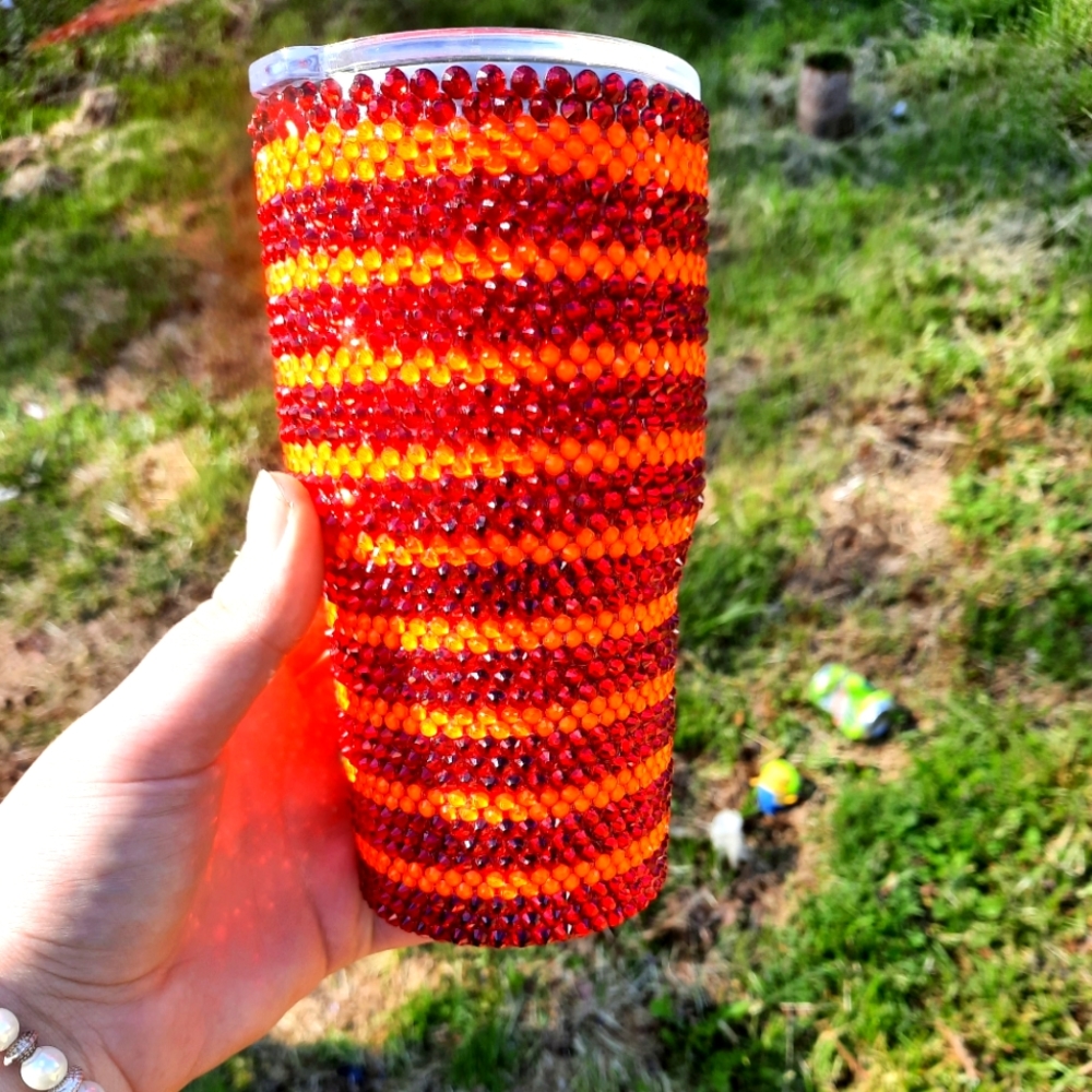 Stainless steel rhinestone cup